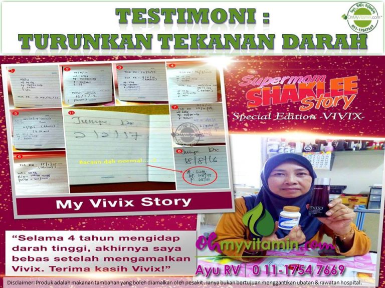 TESTIMONI TURUNKAN TEKANAN DARAH TINGGI