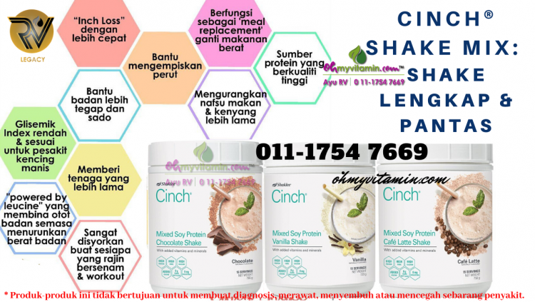 10 manfaat protein Cinch® Shake Mix