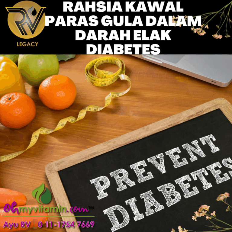 RAHSIA KAWAL PARAS GULA DALAM DARAH ELAK DIABETES.